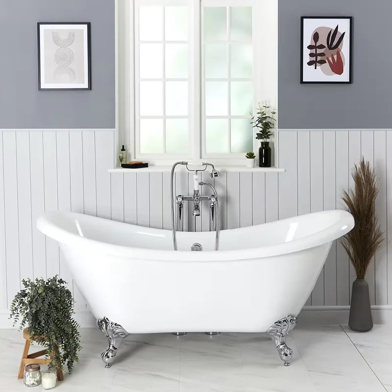 Vasca da Bagno Centro Stanza Classica in Acrilico 1750 x 730mm con Diversi Piedini Disponibili - Legend Soddisfatti O Rimborsati