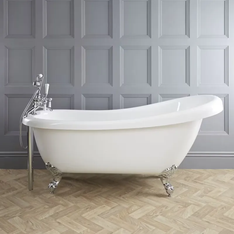 Vasca da Bagno Centro Stanza Freestanding - 1710 x 740mm - Diversi Piedini Disponibili - Legend Sconto