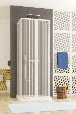 Nuova Collezione Box Doccia a 3 Lati a Soffietto - Ingresso Centrale h185