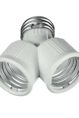 Offerta AdattatoreE27-2E27Riduttore per lampade da E27 a 2E27