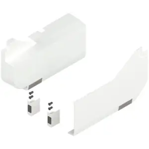 Placchette copertura BLUM modello AVENTOS HL per anta ad apertura verticale, incluso interruttore di azionamento ad incasso, in dotazione, destro+sinistro, per SERVO-DRIVE, bianco seta/spazzolato inox Acquista Ora