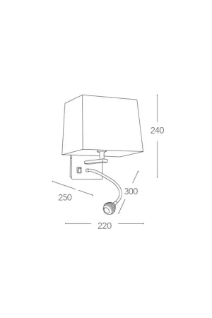 Prezzo Di Fabbrica Applique Moderna Paralume disponibile in bianco o etrù Lampada da Parete adatta a camere e living 2XLED