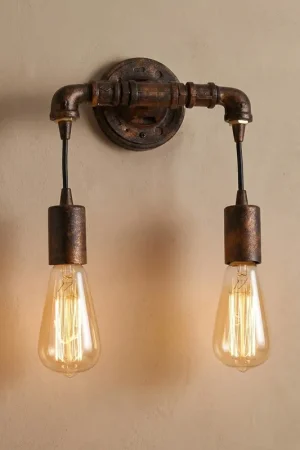 Prezzo Basso Applique Rustica Vintage in Metallo Ruggine o Zincato