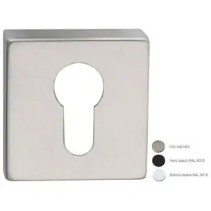 Offerta Del Giorno Bocchetta FIMET modello 211 per porta interna con foro yale in acciaio inox nero opaco