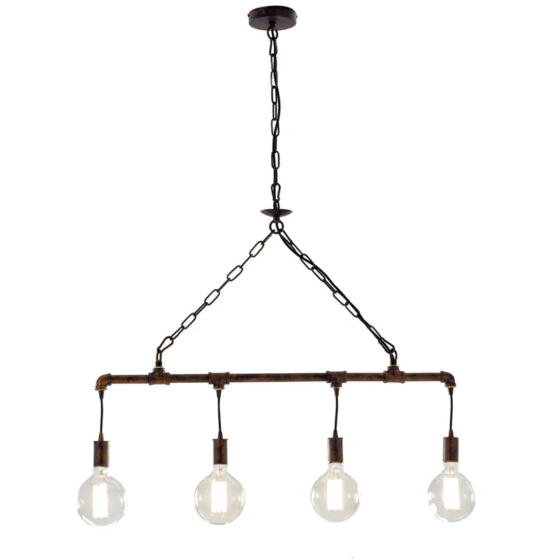 Quantità Limitata Lampadario Sospeso Rustico Metallo Ruggine Vintage E27