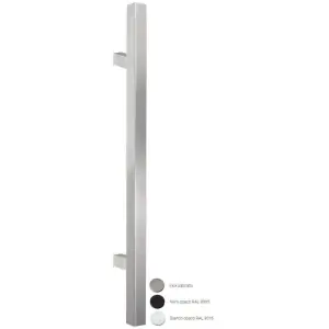 Maniglione FIMET modello TEXAS diritto per serramento in acciaio inox nero opaco Offerta Lampo