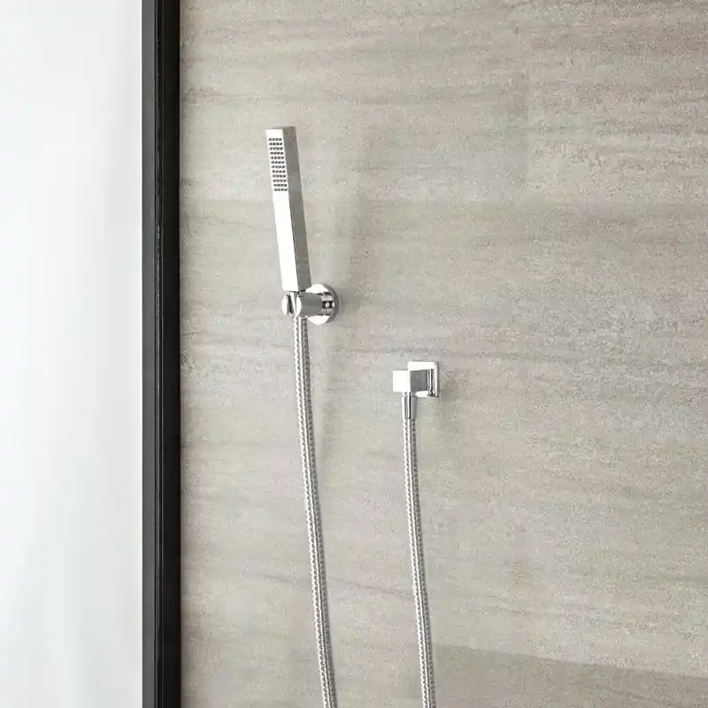 Kit Doccia Clip Doccia Murale, Docetta, Tubo Flessible e Gomito Offerta Lampo