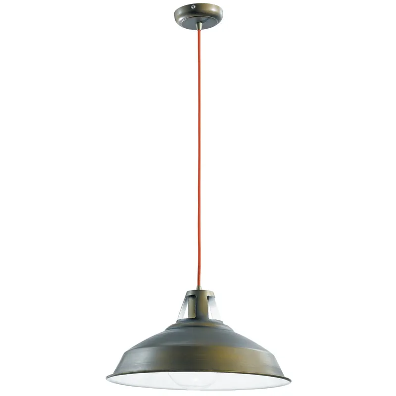 Nuovo Arrivo Sospensione paralume Metallo Bronzo Rustico Lampadario Vintage E27