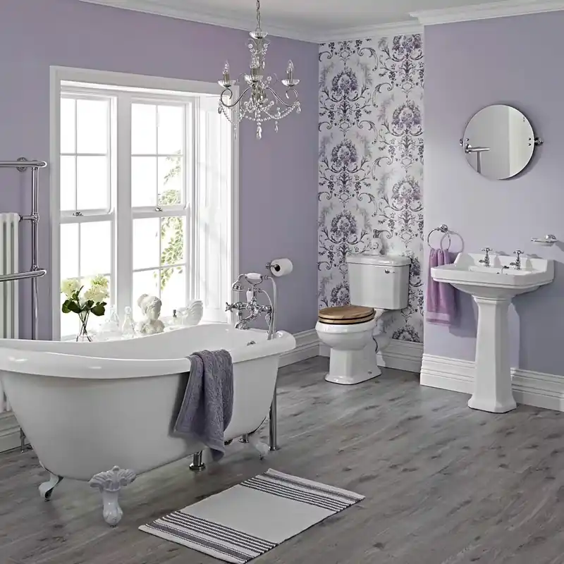 Miglior Prezzo Set Completo per Stanza da Bagno con Vasca, Lavabo e Sanitario e Rubinetteria - Carlton