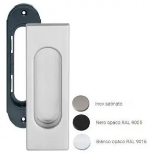 Prezzo Conveniente Maniglia incasso per alzante scorrevole FIMET modello 3663 foro cieco per serramento in acciaio inox satinato