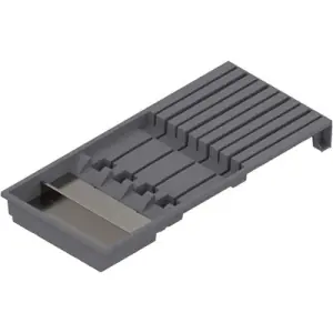 Saldi Portacoltelli BLUM modello AMBIA-LINE per 4 coltelli grandi e 5 piccoli, larghezza 186 mm grigio orione opaco
