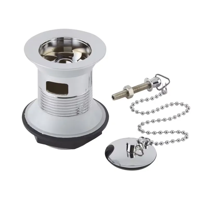 Spedizione Espresso Piletta di Scarico per Lavabo con Catena Tradizionale - Cromata - Elizabeth