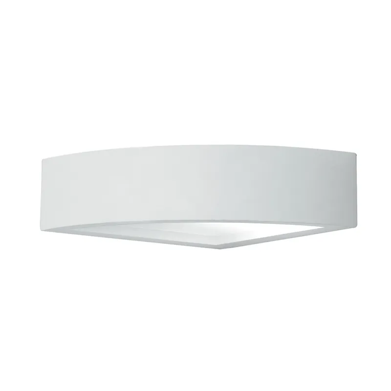 Offerta Del Giorno Lampada da Parete Angolare In gesso verniciabile Adatta per salone e scale E14
