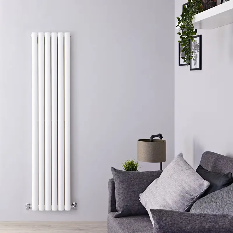 Radiatore di Design Verticale Moderno - Pannello Doppio - Bianco - 1500mm x 354mm - Revive Soddisfatti O Rimborsati