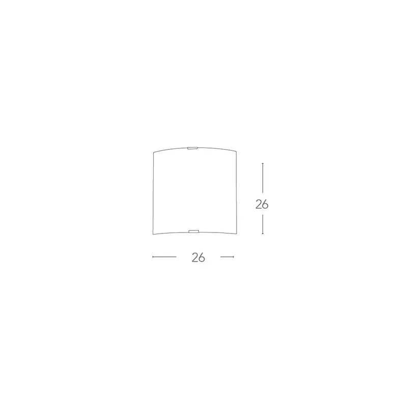 Reso Gratuito Applique Quadrata classica In vetro bianco lucido Con decoro geometrico inciso Adatte per camere e salotti E27