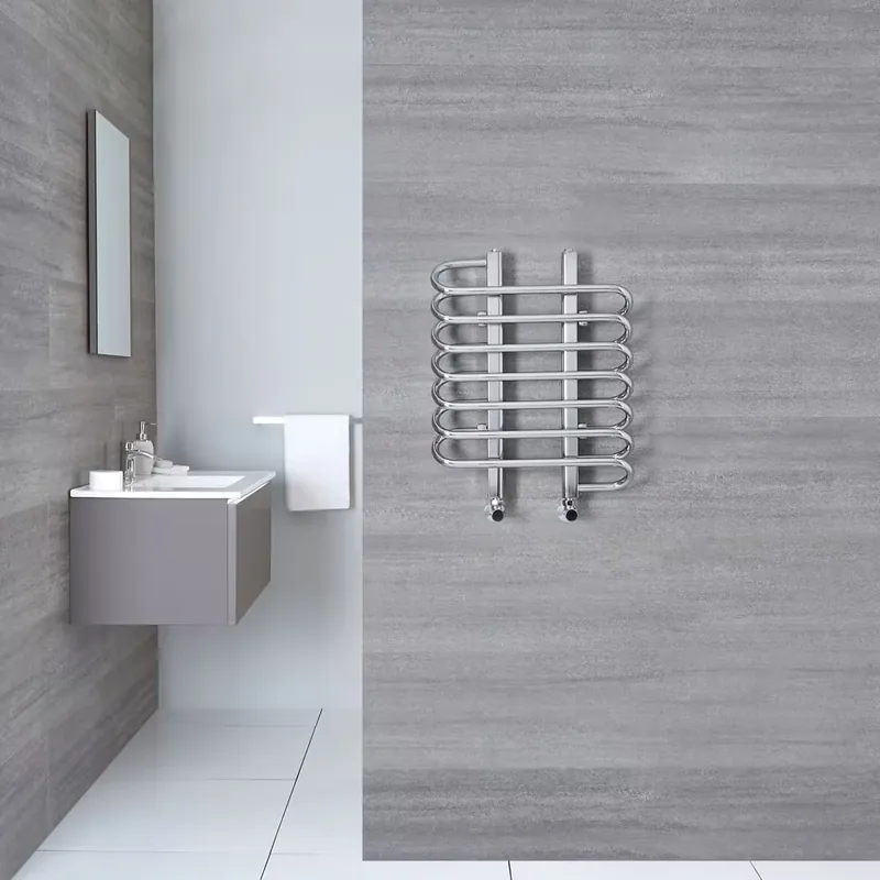 Scaldasalviette Moderno - Cromato - 610mm x 500mm - Select Professionale