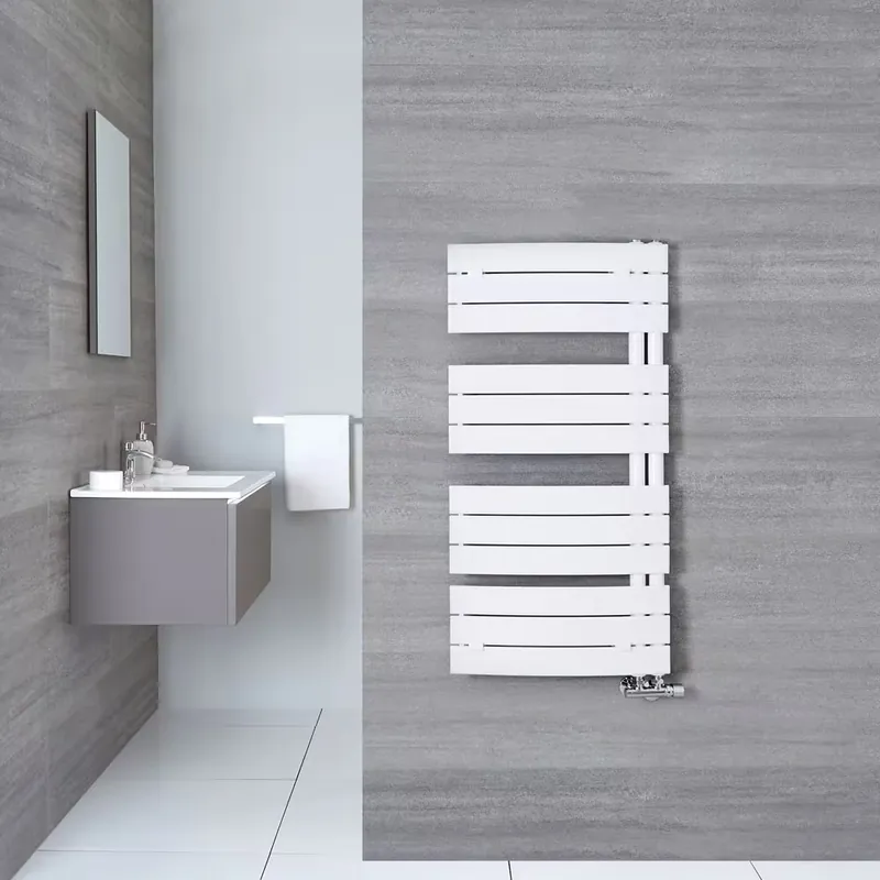Soddisfatti O Rimborsati Scaldasalviette Moderno - Bianco - 1080mm x 550mm - Elgin
