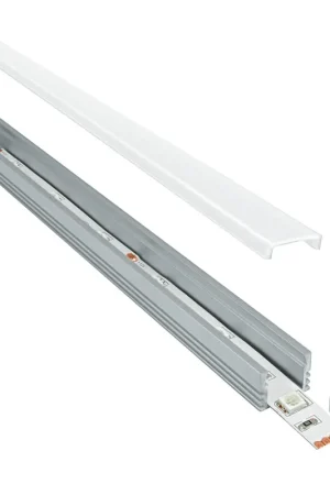 Profilo 1 m per Strip Led con Tappi 1,32x1,2 cm Spedizione Espresso