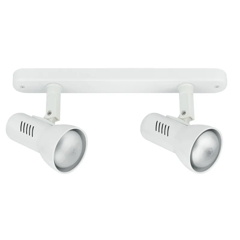 Applique bianca a due luci moderna 42 watt E27 Soddisfatti O Rimborsati