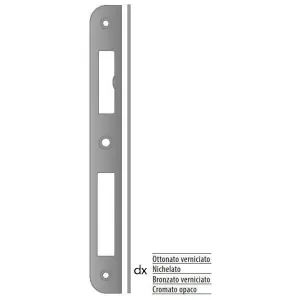 Compra Adesso Incontro AGB modello PATENT GRANDE 23x210 destro bordo stondato per porta in acciaio finitura nichelato