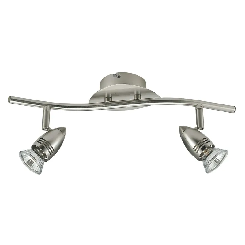 Plafoniera a due luci dalla linea morbida 42 watt 2800 kelvin GU10 Compra Oggi Stesso