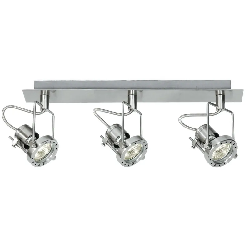 Applique originale a tre luci dal colore cromato 42 watt 2800 kelvin GU10 Acquista Ora