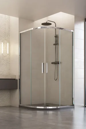 A Buon Prezzo Box Doccia semicircolare Trasparente Scorrevole h195 6mm Atena