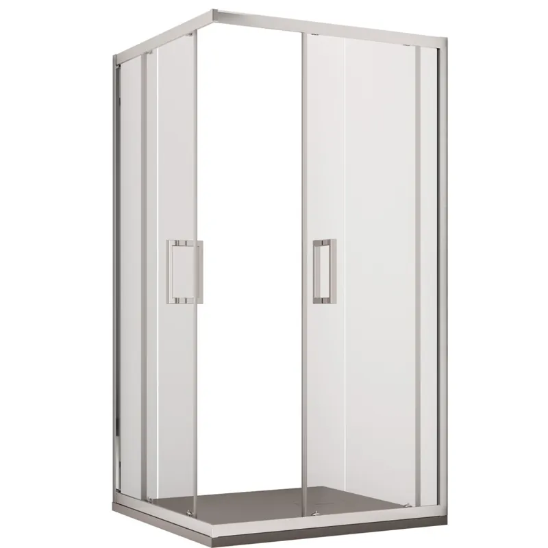 Box Doccia Angolare Ante Scorrevoli Cristallo Satinato Opaco 6mm Adry Esclusivo