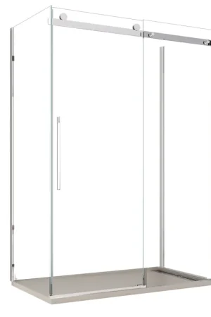 Box Doccia tre lati porta scorrevole trasparente H195cm 8mm anticalcare Euclide Compra Oggi Stesso