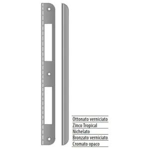 Non Perdere Incontro AGB modello PATENT GRANDE 20x210 bordo stondato a L per porta in acciaio finitura ottonato verniciato