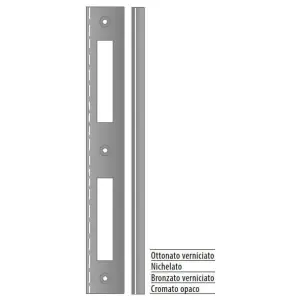 Incontro AGB modello SICUREZZA 25x194 bordo quadro a L per porta in acciaio finitura bronzato verniciato Compra Online