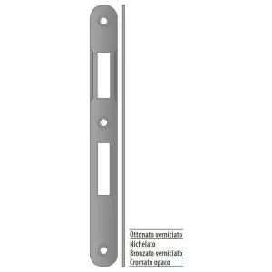 Incontro AGB modello PATENT PICCOLA 20x188 bordo tondo per porta in acciaio finitura bronzato verniciato Direttamente Dal Produttore