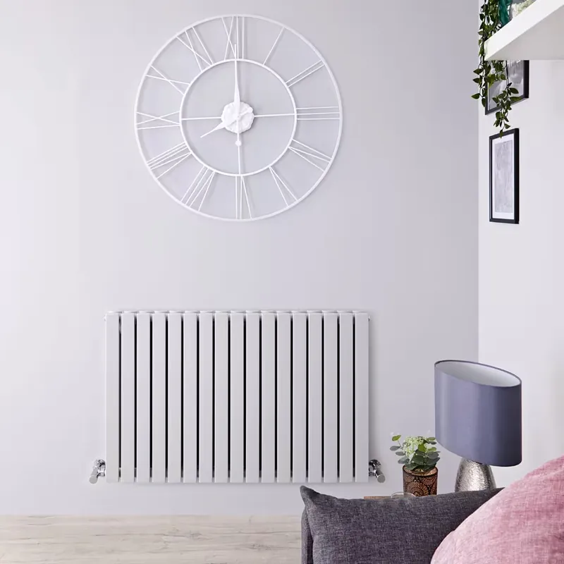 Radiatore di Design Orizzontale Moderno - Pannello Doppio - Grigio Chiaro - 635mm x 1000mm - Sloane Economico