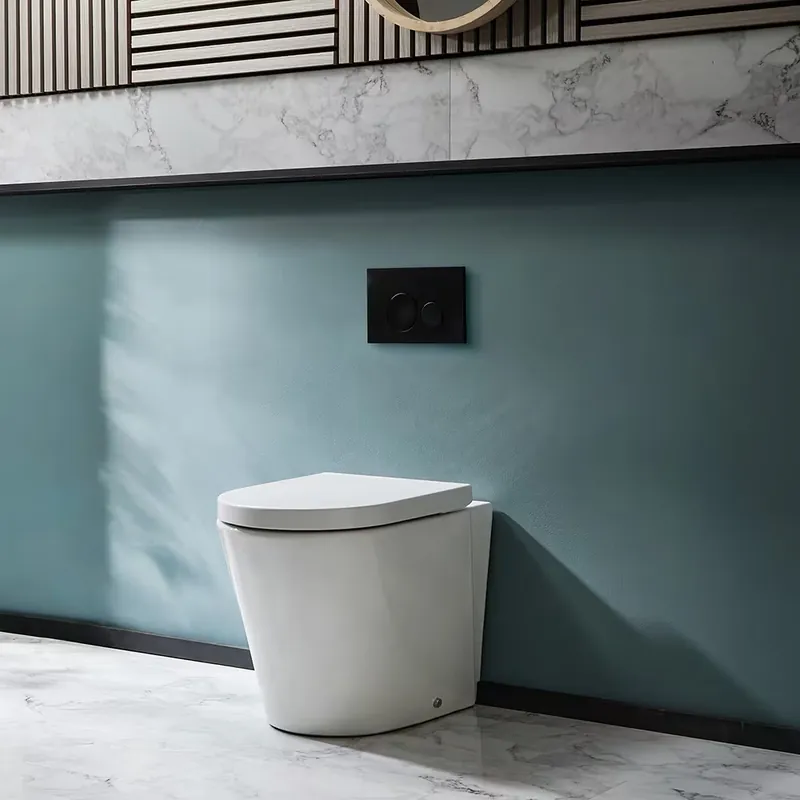 Sanitario Bagno WC Ovale 460x360x565mm con Sedile Copri WC Soft Close - Alswear Acquista Ora