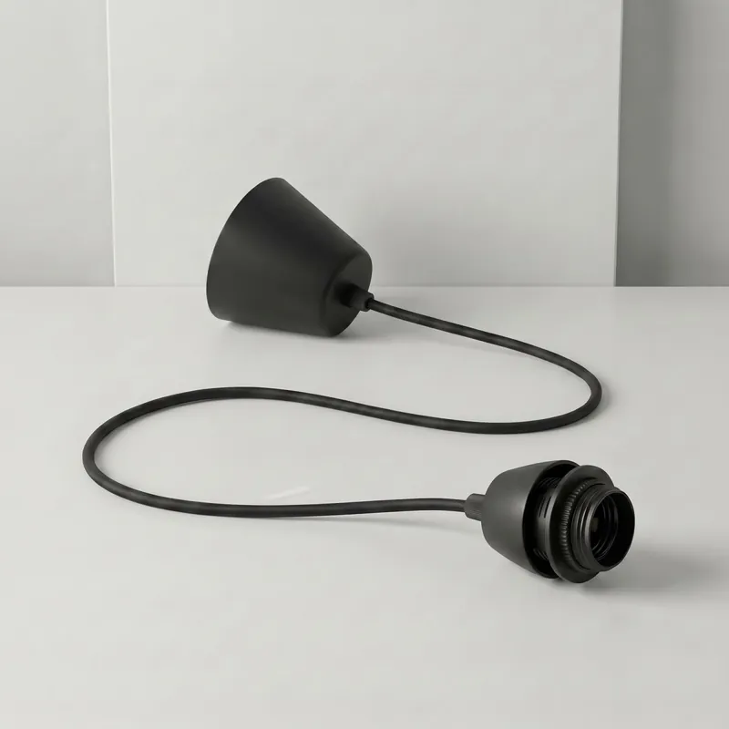 Solo Oggi Pendente Plastica Nero E27