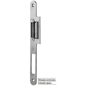 Incontro AGB modello OPERA-SICUREZZA SL 22x238 sinistro porta a filo senza blocchetto per porta in acciaio finitura cromato opaco Sconto