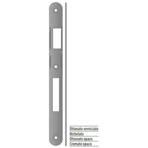 Non Perdere Incontro AGB modello SICUREZZA SL 22x238 sinistro bordo tondo per porta battente in acciaio finitura ottonato verniciato