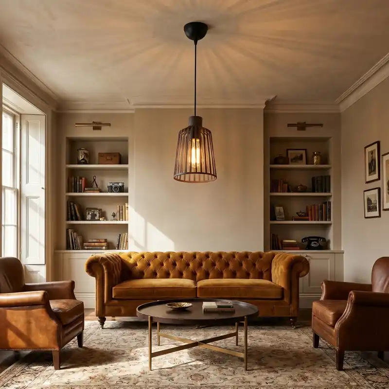 Prezzo Di Fabbrica Sospensione Vintage a Gabbia in Finitura bronzo Brunito Design rustico e moderno E27