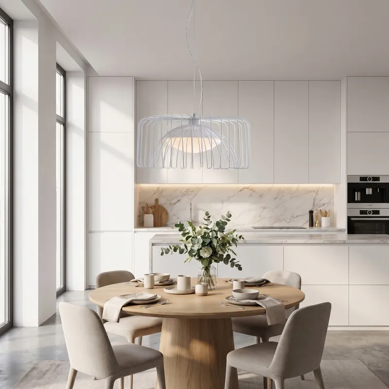 Sconto Sospensione Moderna a LED Integrato 24W Lampada bianca o nera Ad alta luminosità Per interni