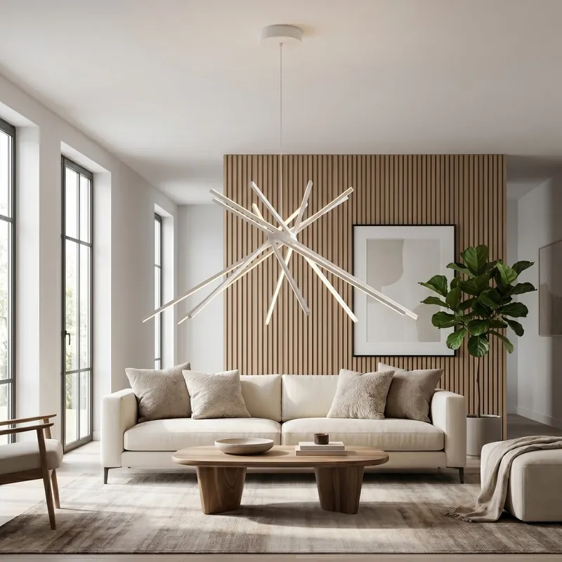 Esclusivo Lampadario a Sospensione LED 54W Disponibile in bianco o nero Design moderno Adatto a interni per un look alternativo