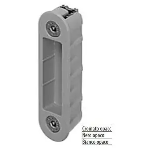 Incontro AGB modello ALUTOP XT con magnete per porta alluminio in acciaio finitura cromato opaco Pagamento Sicuro