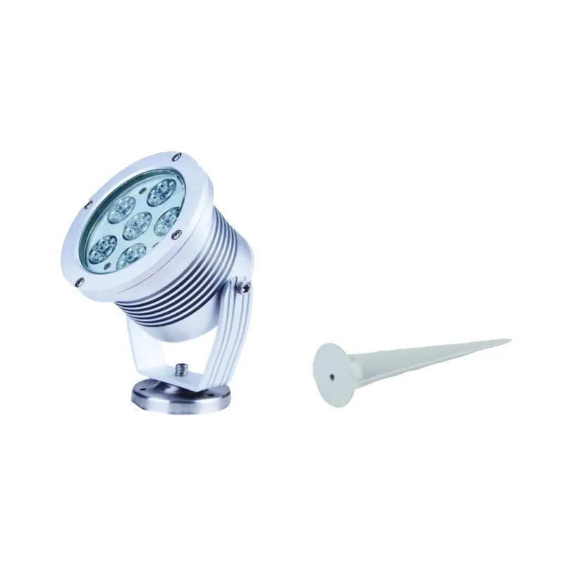 Faretto da Giardino LED RGB 18W Alta Potenza con Picchetto in Alluminio IP65 Nuovo Arrivo