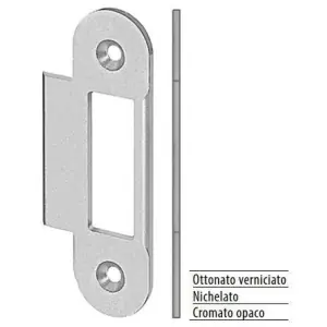 Incontro AGB modello EASY MATIC per porta filo spessore 35 in acciaio finitura cromato opaco Occasione Imperdibile
