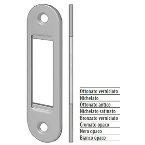 Incontro AGB modello EASY FIX regolabile spessore 2.2mm per porta battente in acciaio finitura bronzato verniciato Offerta Limitata