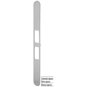 Frontale AGB modello TOUCH 18x196 bordo tondo per porta in acciaio finitura cromato opaco Prezzo Scontato