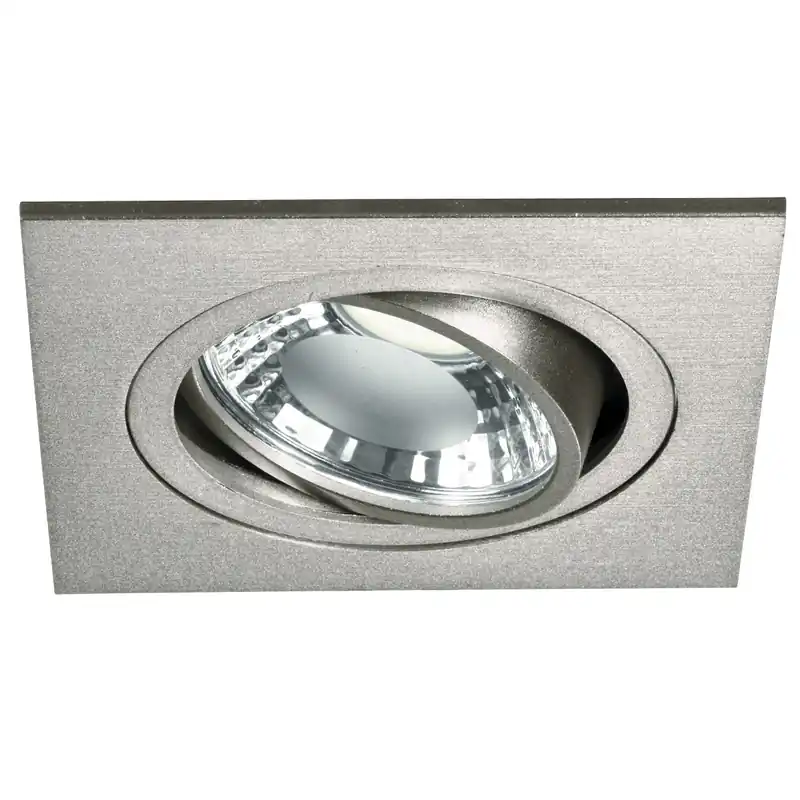 Incasso Controsoffitto Faretto Orientabile Quadrato Alluminio Silver Led 6 watt Luce Naturale Compra Oggi Stesso