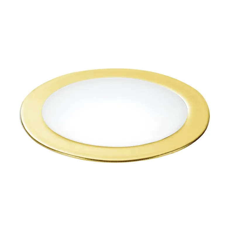 Quantità Limitata Faretto Incasso Oro Tondo Alluminio Cartongesso Led 5 watt Luce Naturale