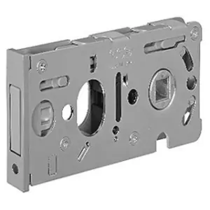 Professionale Serratura AGB modello VITRA frontale 10.5mm, con foro cilindro per porta in acciaio finitura nichelato
