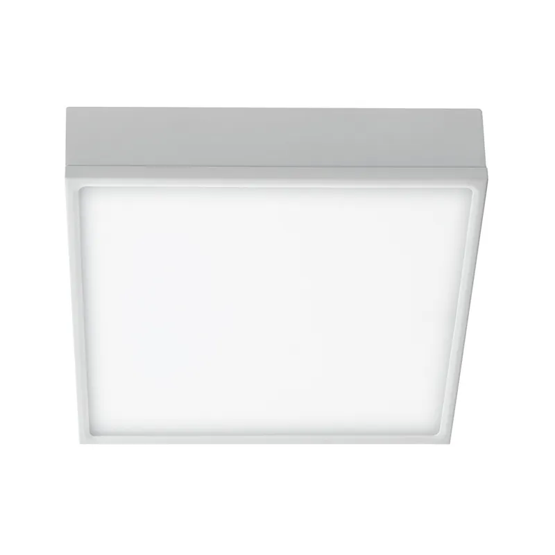 Plafoniera Quadrata Alluminio Bianco Soffitto Ribassato Led 36 watt Luce Naturale Pagamento Sicuro