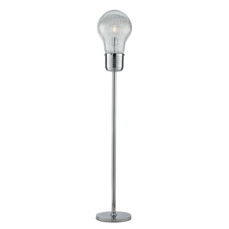 Piantana lampada da terra 60W E27 cromo BILBO Promo Stagionale